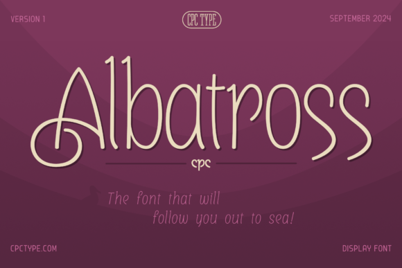 Albatross Cpc: A Display Font for Crafters and Creators