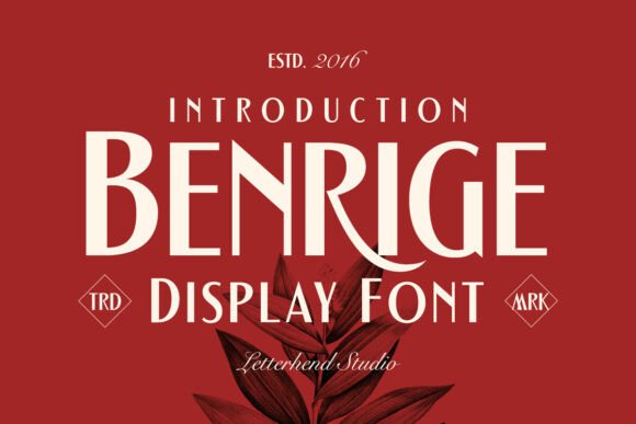 Benrige: A Display Font That Bridges Vintage and Modern Typography