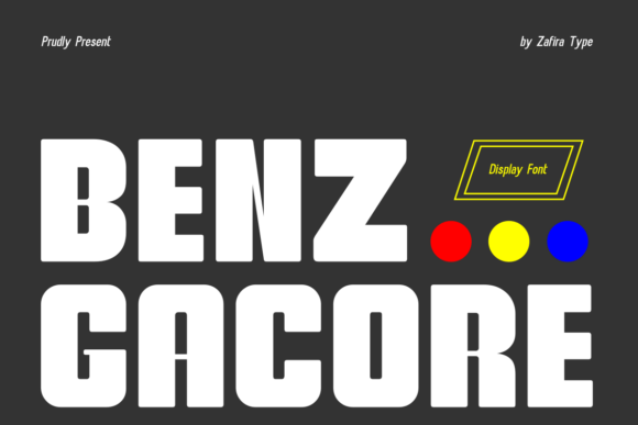 Benz Gacore: A Modern Typeface for Creative Makers