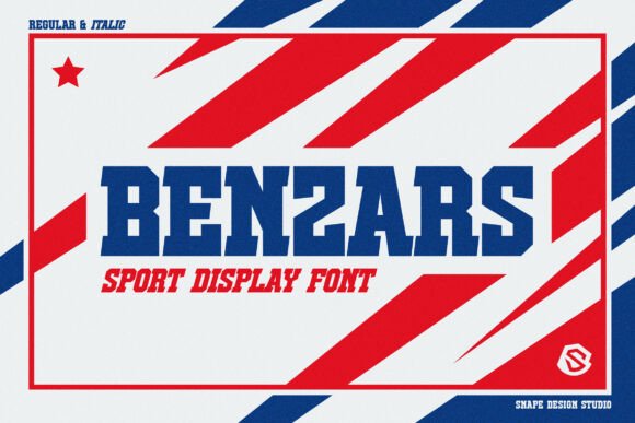 Benzars Font for Bold Craft and Design Projects
