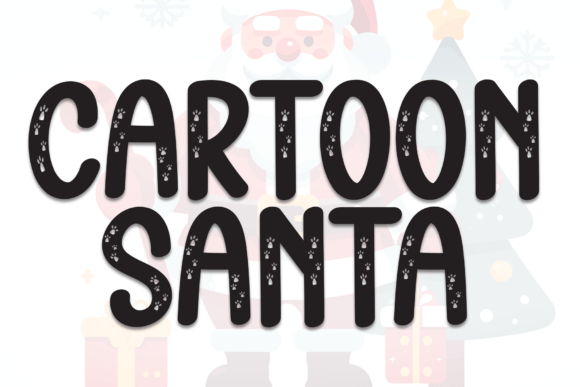 Cartoon Santa Font for Festive Branding and Digital Campaigns
