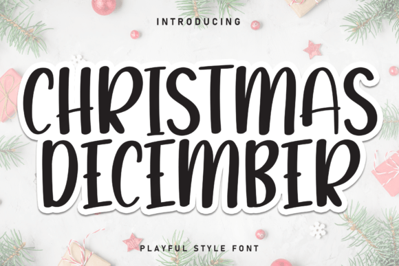 Christmas Desember Handwritten Font for Festive Design