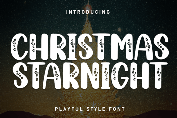 Christmas Starnight Font for Festive Handmade Creations