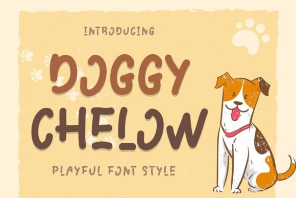 Doggy Chelow: A Playful Display Font for Creative Projects