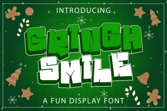 Grinch Smile: A Whimsical Display Font for Creative Makers