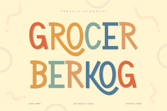 Grocer Berkog Font for Creative Branding Projects