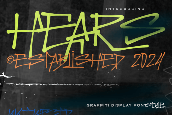 Hears Graffiti Font for Bold Brand Campaigns