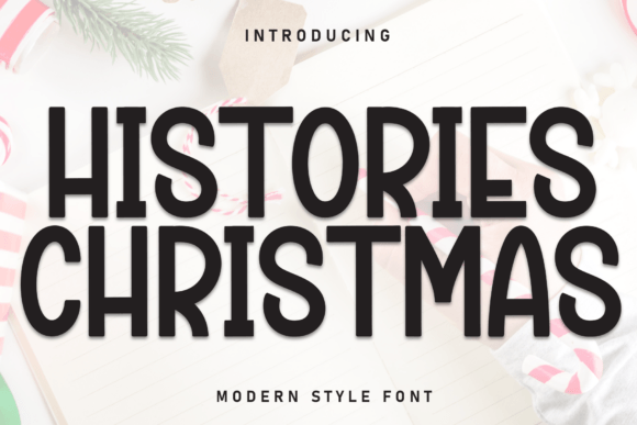 Histories Christmas Font for Festive Craft Projects