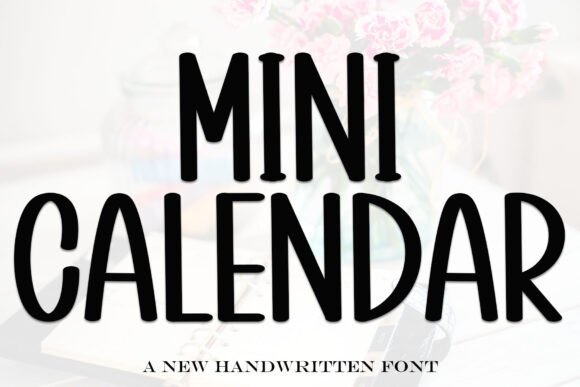 Mini Calendar Font for Festive Branding and Design