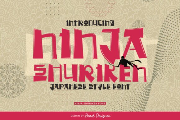 Ninja Shuriken Font for Bold Web Design