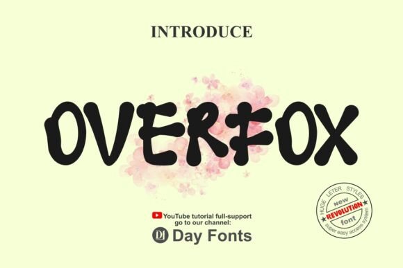 Overfox: A Bold Display Font for Creative Branding Projects