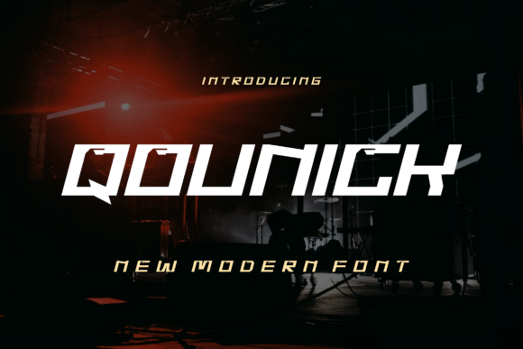 Qounick Font: A Modern Display Typeface for Bold Branding