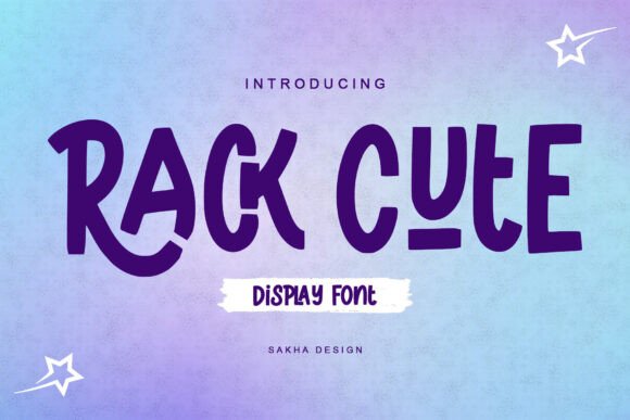 Rack Cute: A Playful Display Font for Bold Web Designs