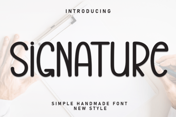 Signature Font for Editorial Design and Creative Projects