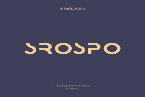 Srospo: A Modern Futuristic Typeface for Creative Makers