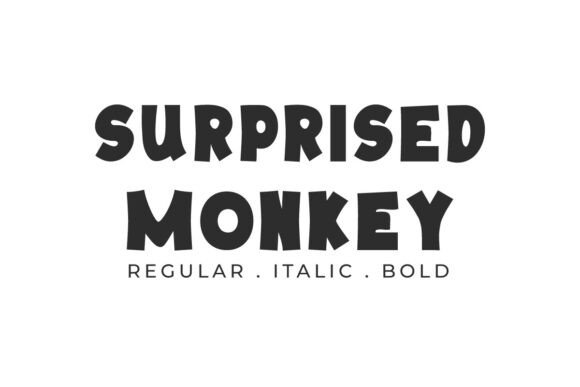 Surprised Monkey Font for Eye-Catching Design