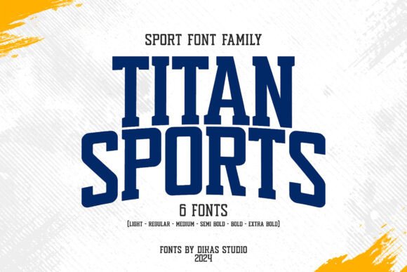 Titan Sports Font for Bold Handmade Creations