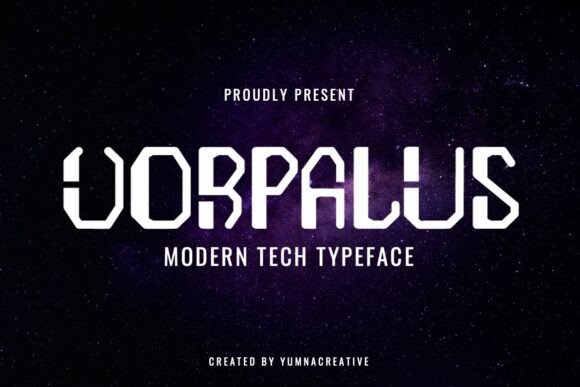 Vorpalus: A Modern Tech Font for Editorial Design
