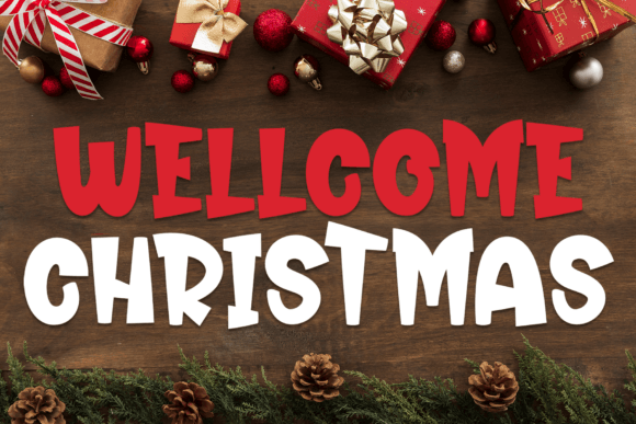 Wellcome Christmas Font for Heartfelt Branding