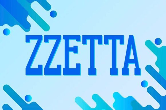 Zzetta: A Stylish Display Font for Editorial Projects